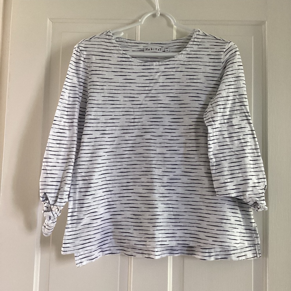 Cotton Knit XS 3/4 Sleeve Top by Habitat